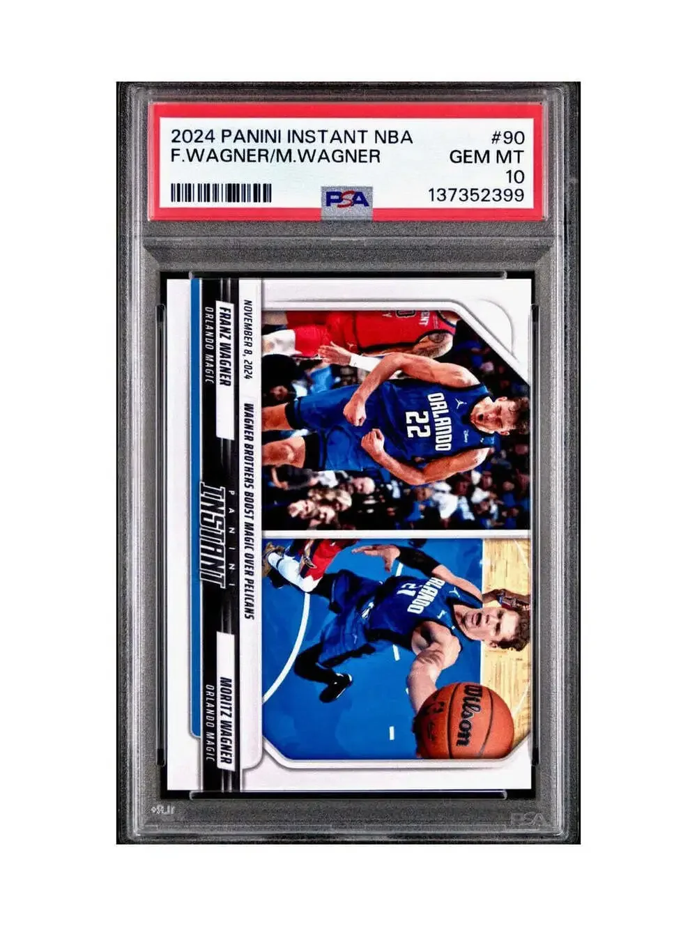 Franz Wagner / Moritz Wagner 2024 Panini NBA #90 Basketball PSA 10 Gem Mint